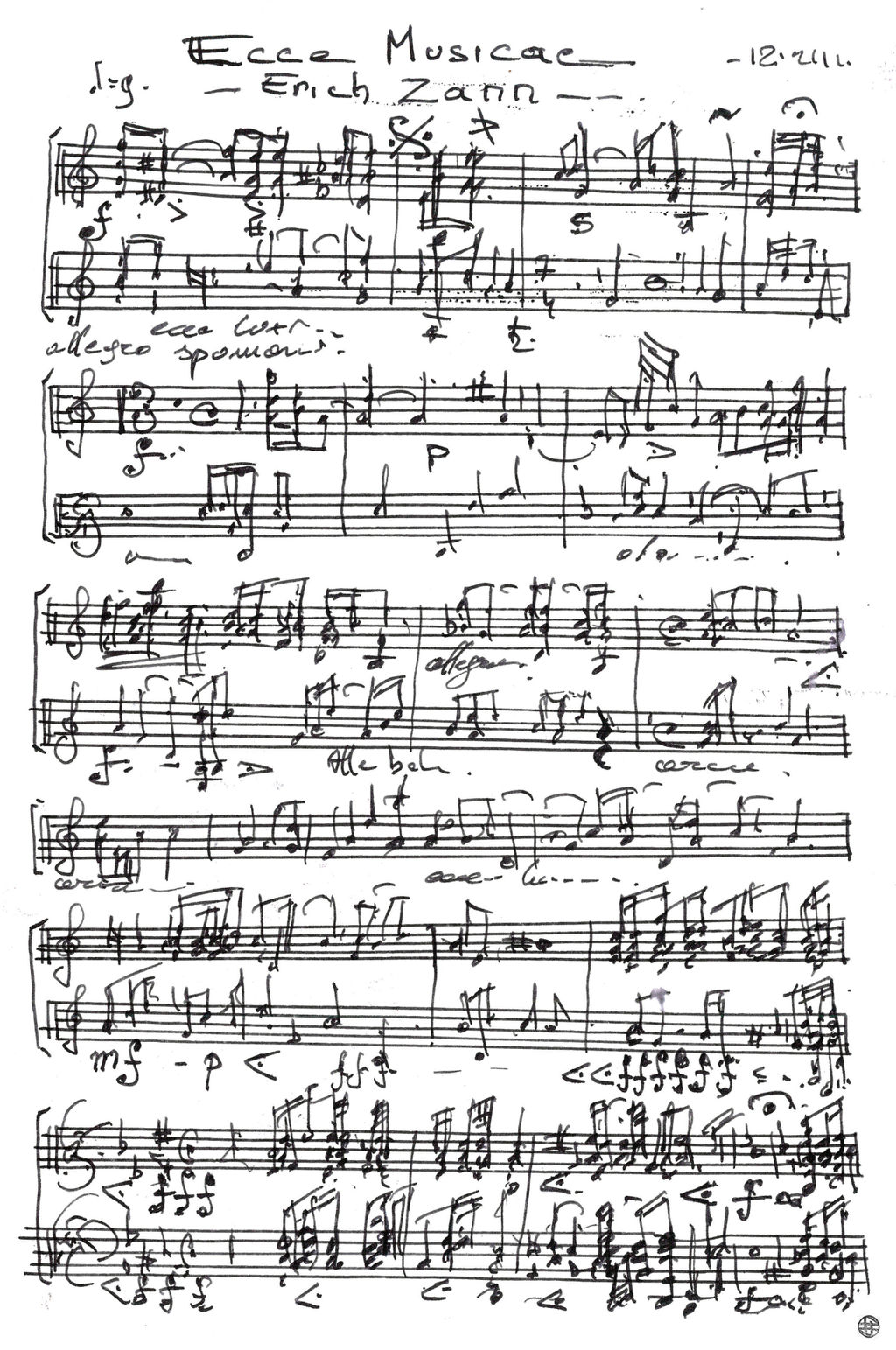 Ecce Musicae - Erich Zann