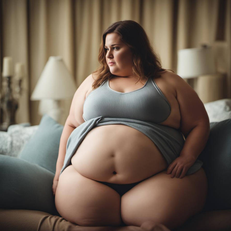 Girl with a big Belly