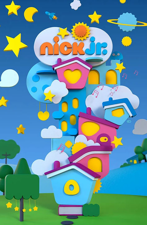 Nick Jr UK Bumper template nighttime by Channathan-2132 on DeviantArt