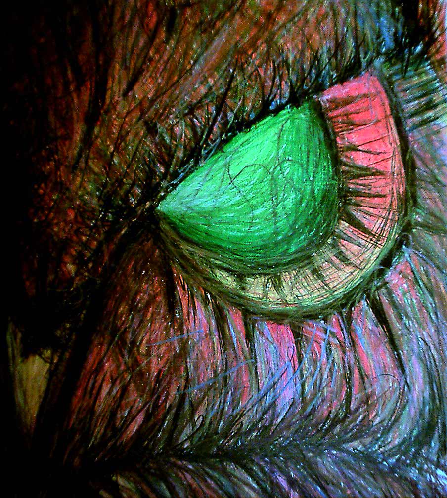 Oil Pastel Owl 1