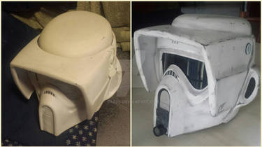 1/1 Scale Star Wars Biker Scout Trooper Helmet