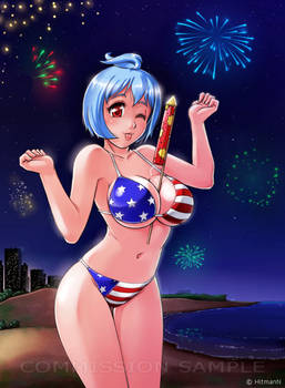 Commission - Fireworks MiSha