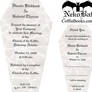 Coffin wedding invitation Gabriel