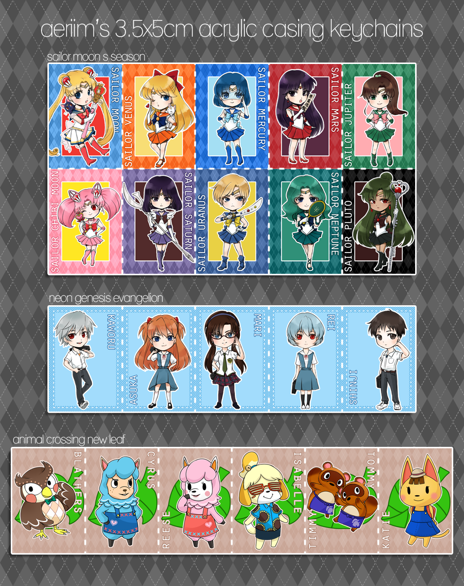 AX2013 - Acrylic Keychains + Buttons