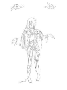 Lineart Enma Ai - Sasori's puppet