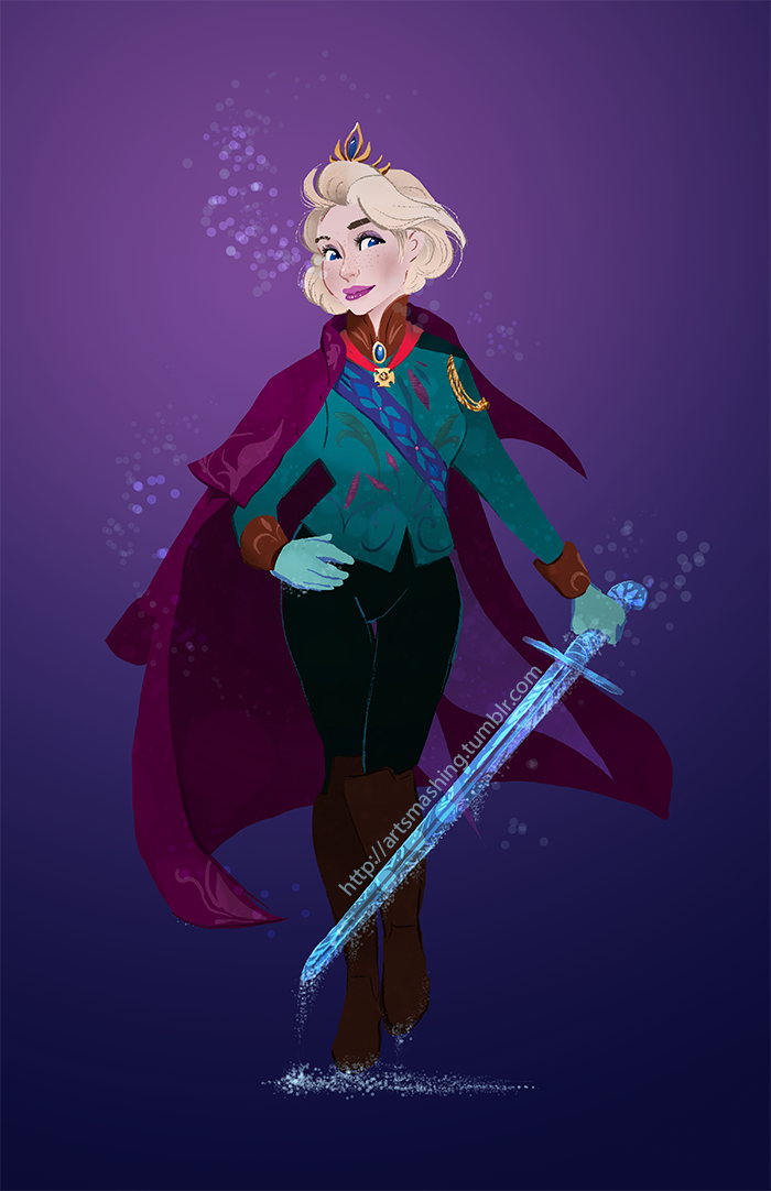 pretty soldier queen elsa