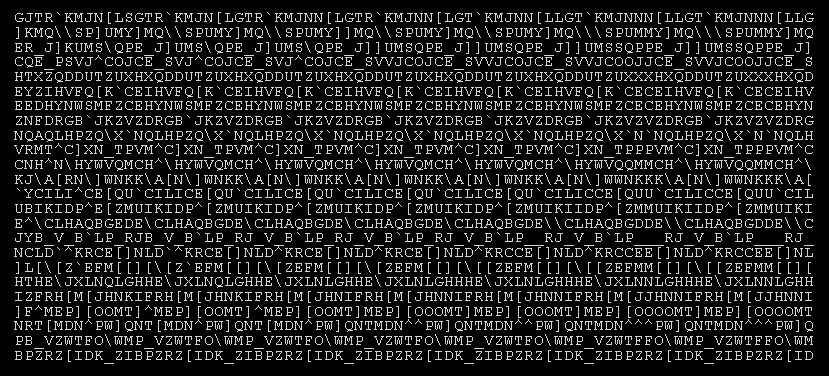 Ascii Art Random Dot Stereogram by mewbies on DeviantArt