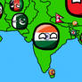 Countryballs South Asia Map