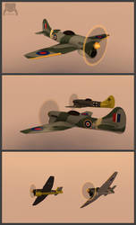 Hawker Tempest - 3D model WIP