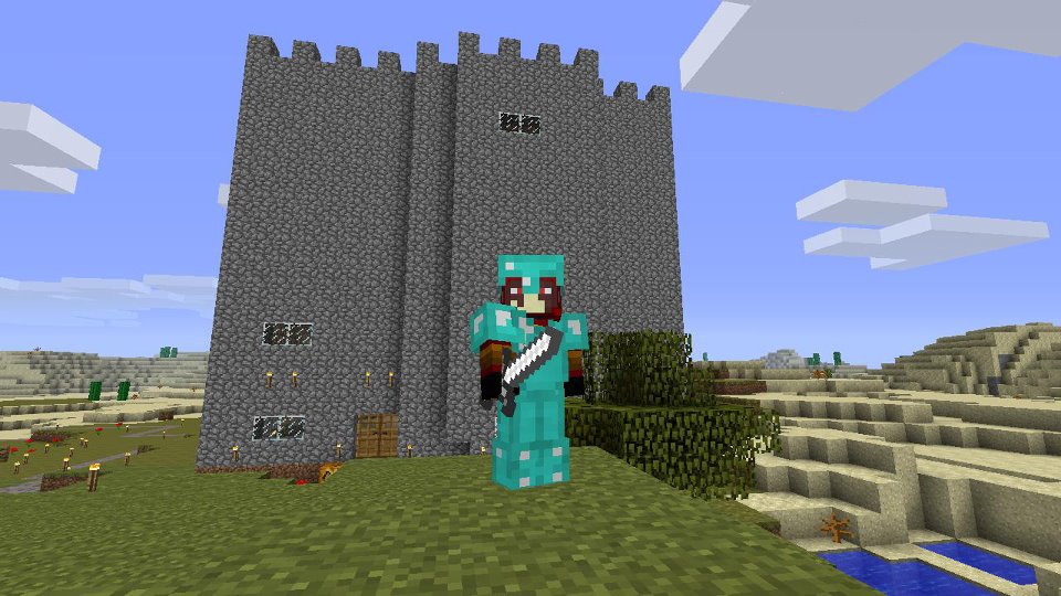 2nd Minecraft Castle w/ Diamond Armor