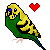 Pixel Art: Chip the Budgie