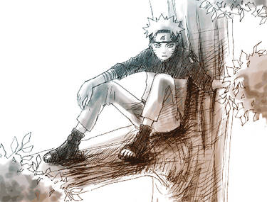 Naruto Shippuuden Tree Sketch