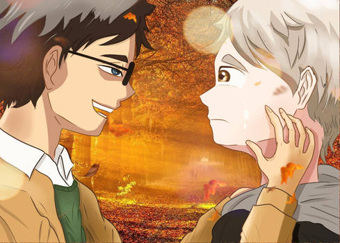 Sugawara x Akaashi: Like Leaves of Autumn