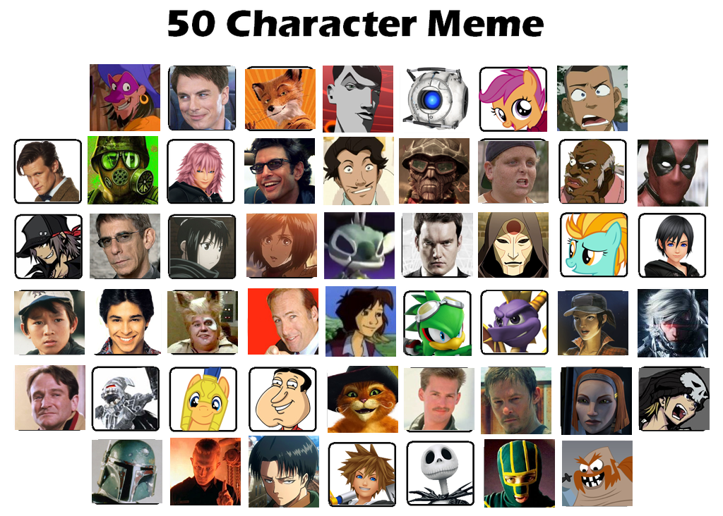 50 Character Meme