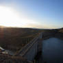 Elephant Butte Dam in Light