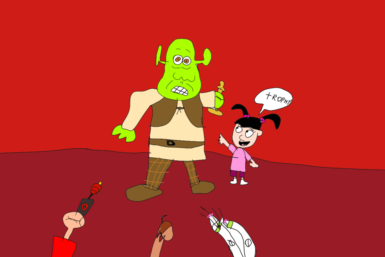 Shrek out side!! Png meme by Kylewithem on DeviantArt