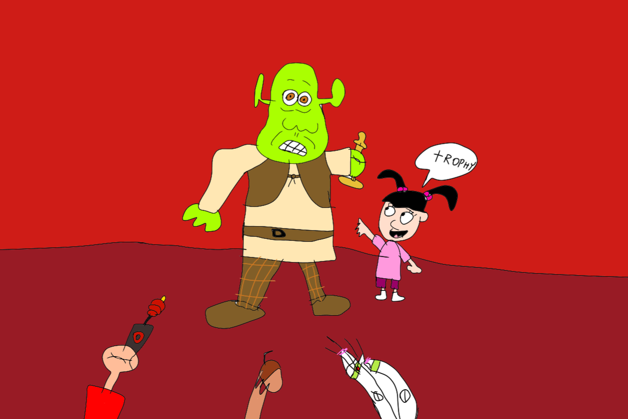 Shrek holding up a Wanted poster vector by HomerSimpson1983 on DeviantArt