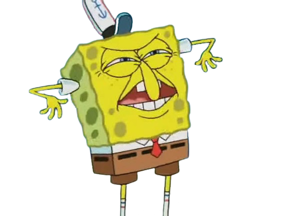 bob esponja exausto