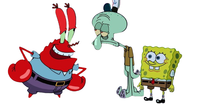 Mr krabs and Squidward and SpongeBob png by PaddyMcClellan on DeviantArt