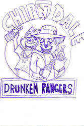 Chip and Dale Drunken Rangers