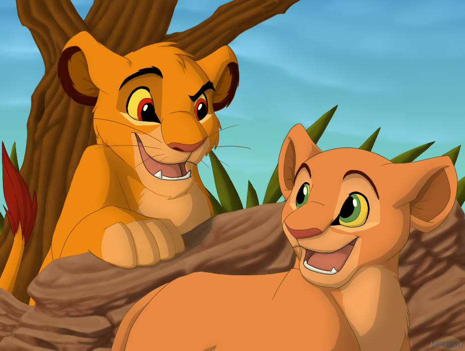 Redraw: Simba and Nala