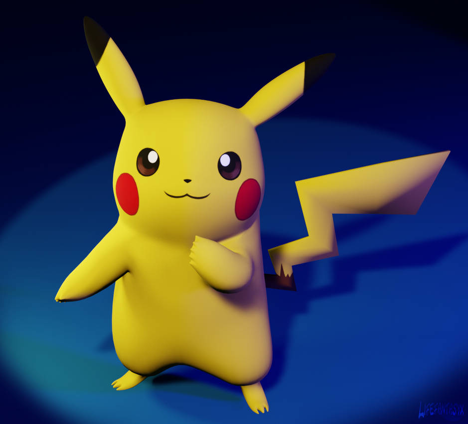 Pikachu Study Screen 3D Pikachu Study by Lifefantasyx on DeviantArt