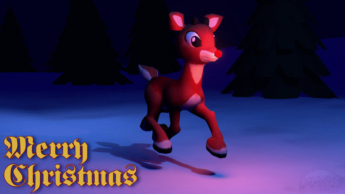 Merry Christmas Rudolph by Lifefantasyx on DeviantArt