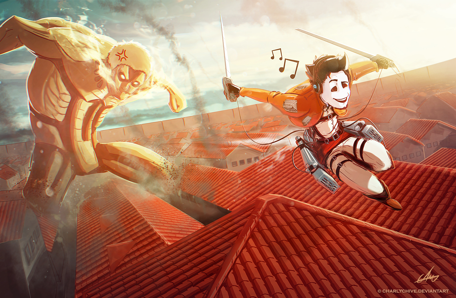 Selfportrait shingeki no kyojin/ fanart Derwelt - Illustrations