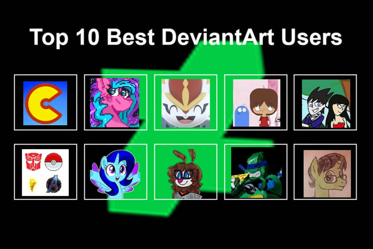 My Top 10 Best Deviantart Users by jonatan55484 on DeviantArt