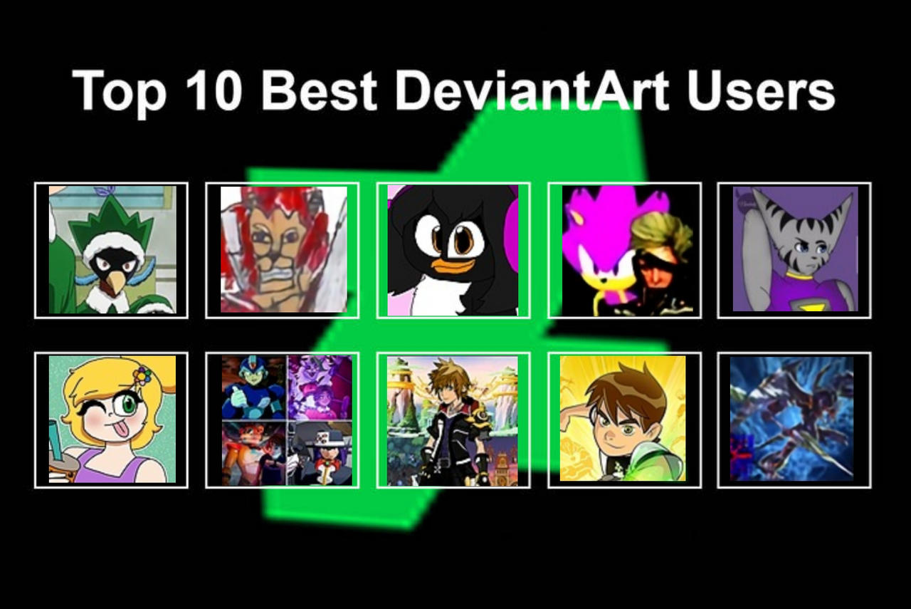 My Top 10 Best Deviantart Users by jonatan55484 on DeviantArt