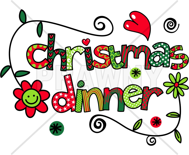 Christmas Dinner Doodle Text Clip Art by DoodlePrawn on DeviantArt