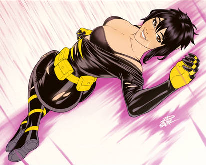 Cassandra Cain in Purple Rain [Commission]