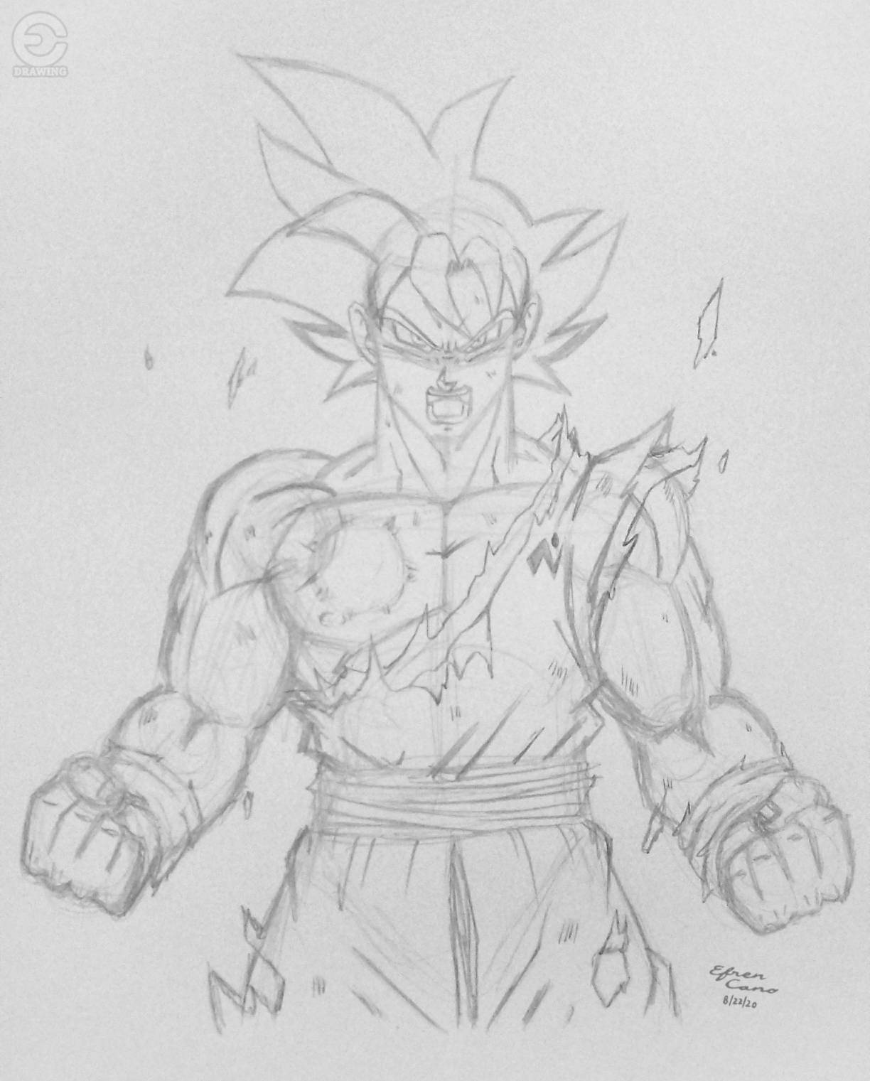 goku ui mal feito - Desenho de ricardogamerbr132 - Gartic