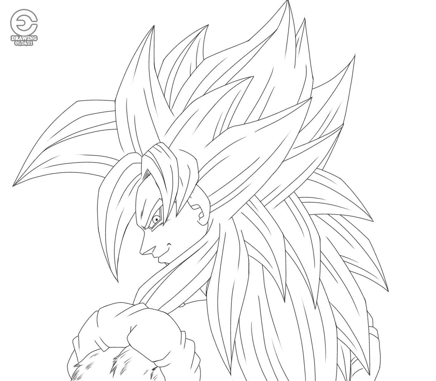 gogeta ssj4 chibi lineart by maffo1989 on DeviantArt