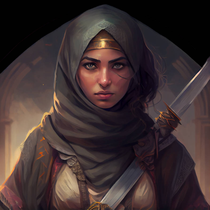 Muslim Girl as a warrior | Muslimah by khadim123 on DeviantArt