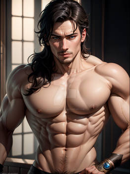 Muscular Handsome Male