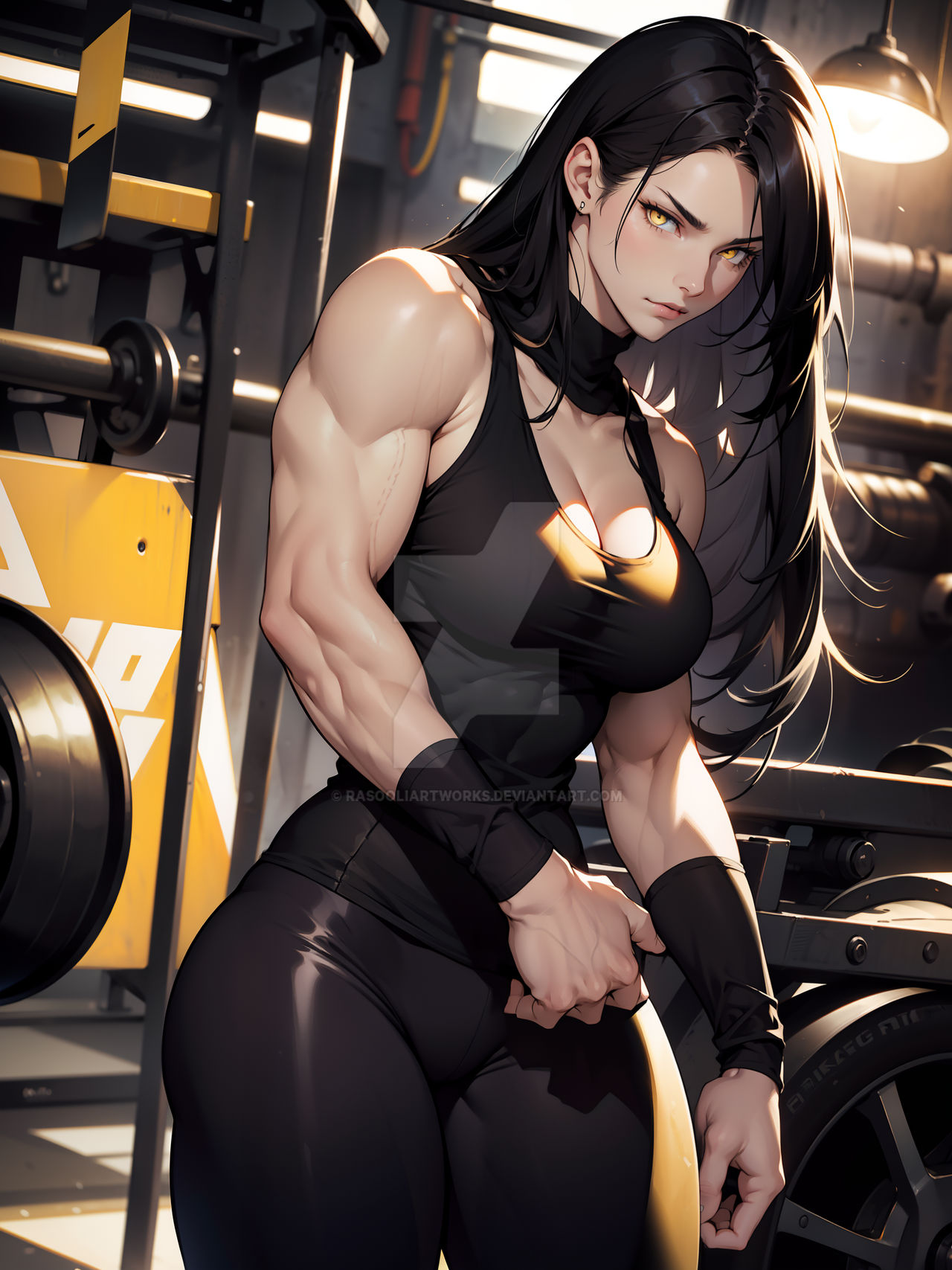 Bodybuilder Fan Female Bodybuilder Fan Art by RasooliArtworks on DeviantArt