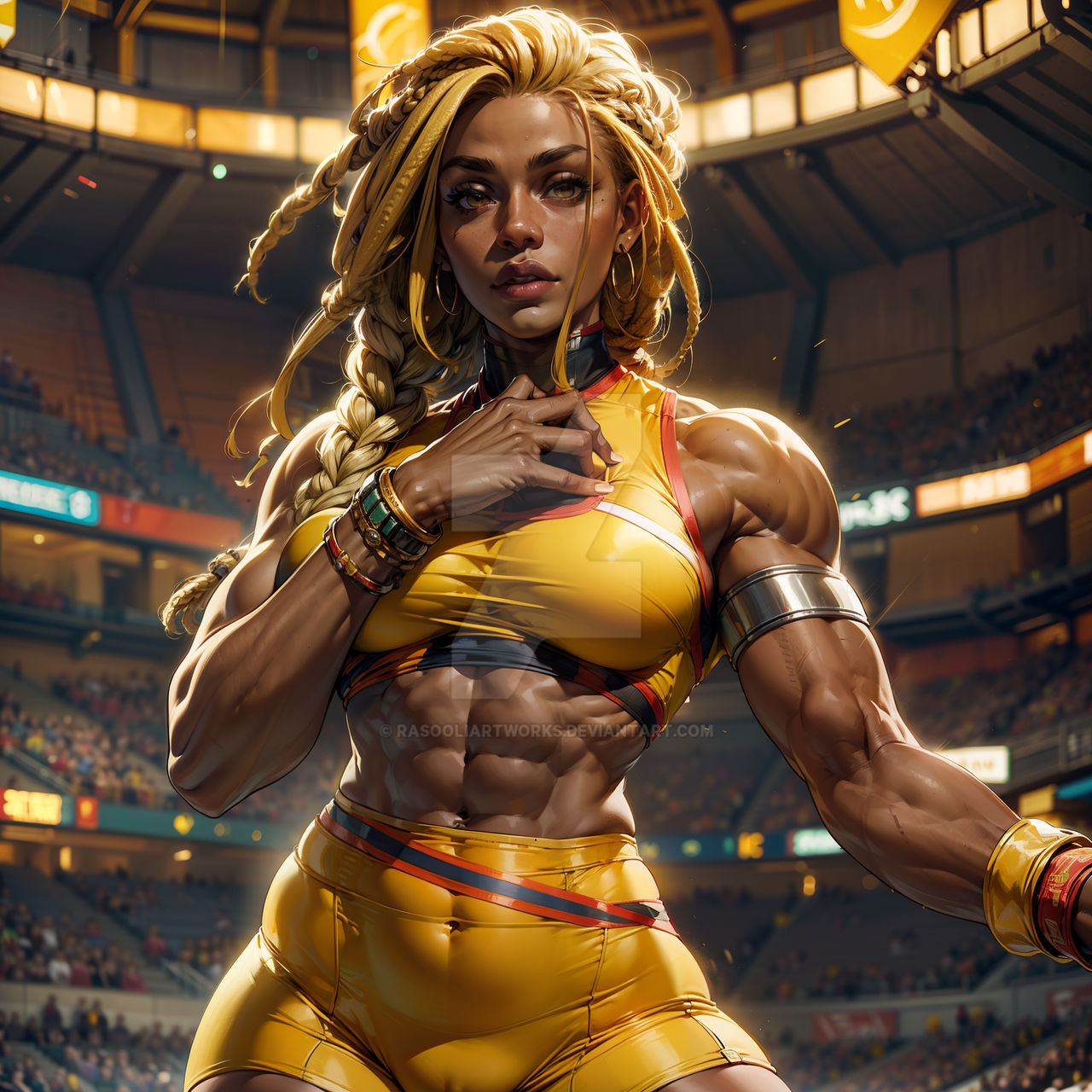 Bodybuilder Fan Female Bodybuilder Fan Art by RasooliArtworks on DeviantArt