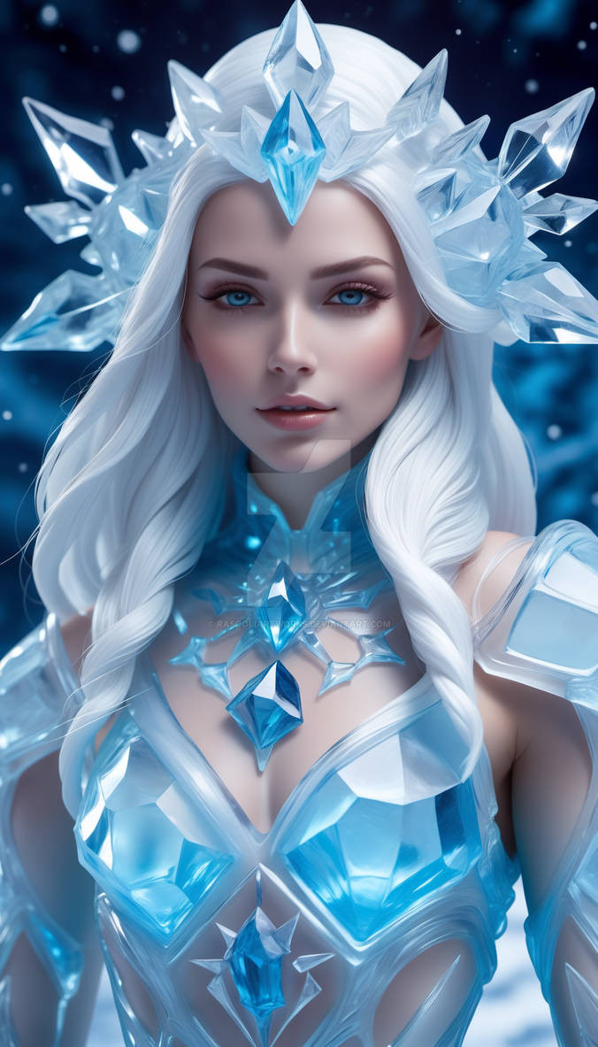 Icy Frozen Girl by RasooliArtworks on DeviantArt
