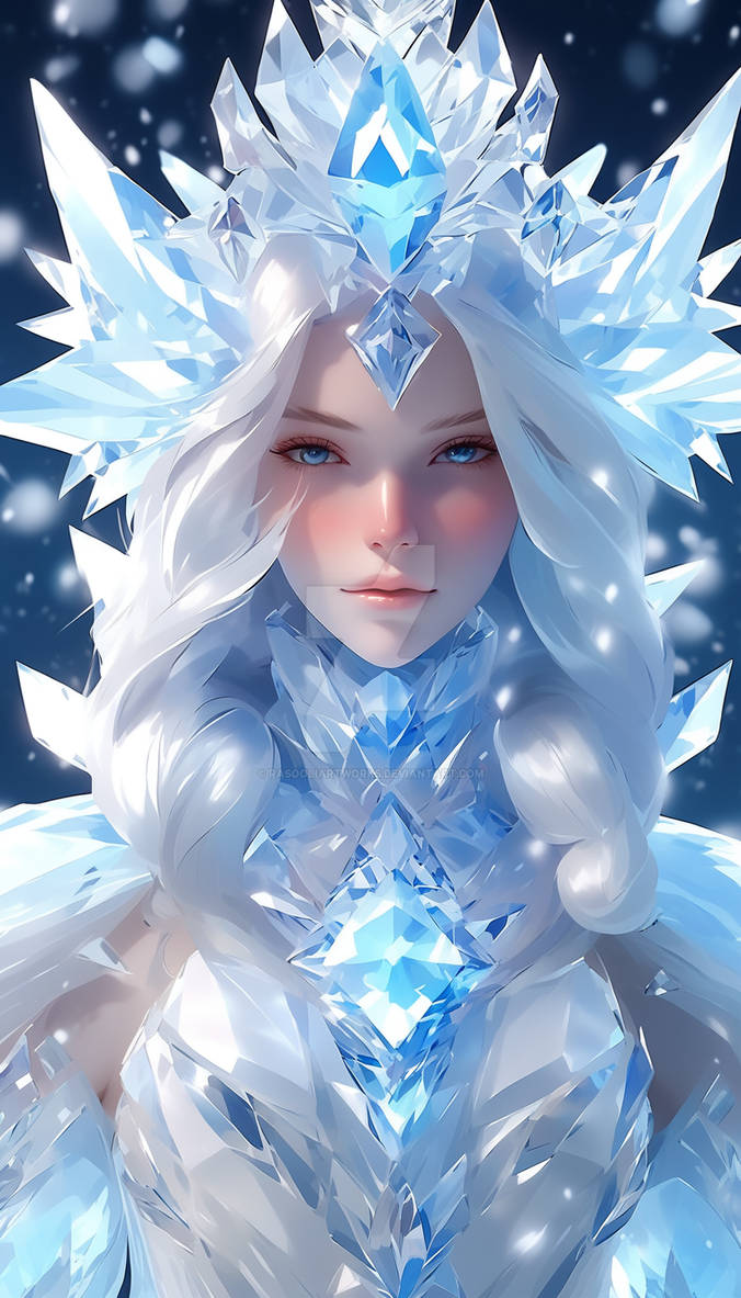 Icy Frozen Girl by RasooliArtworks on DeviantArt