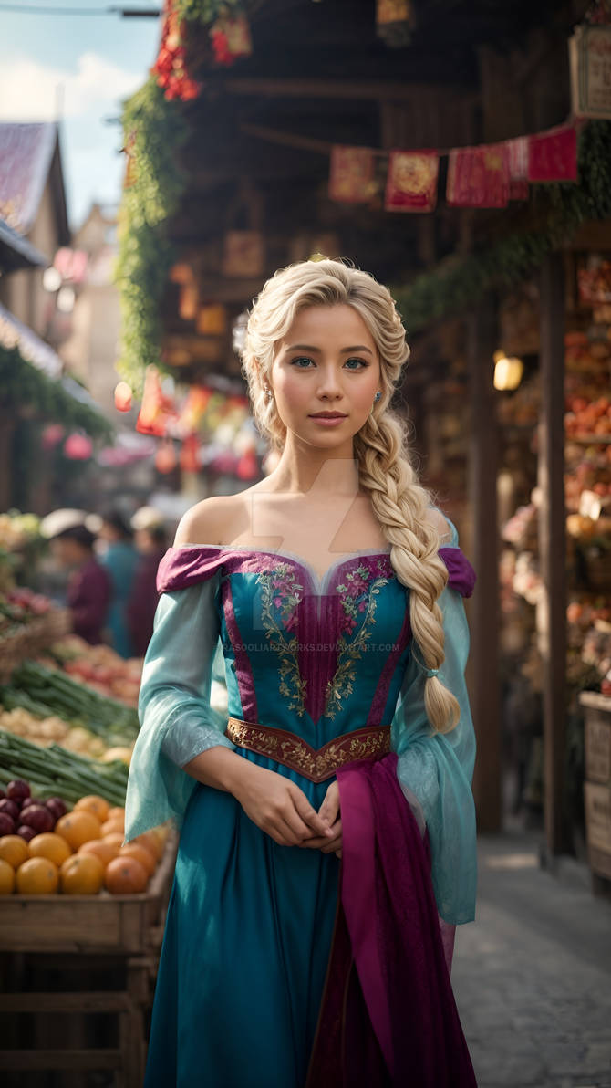 Acadele Elsa Elsa in a traditional Arendelle outfit by RasooliArtworks on DeviantArt