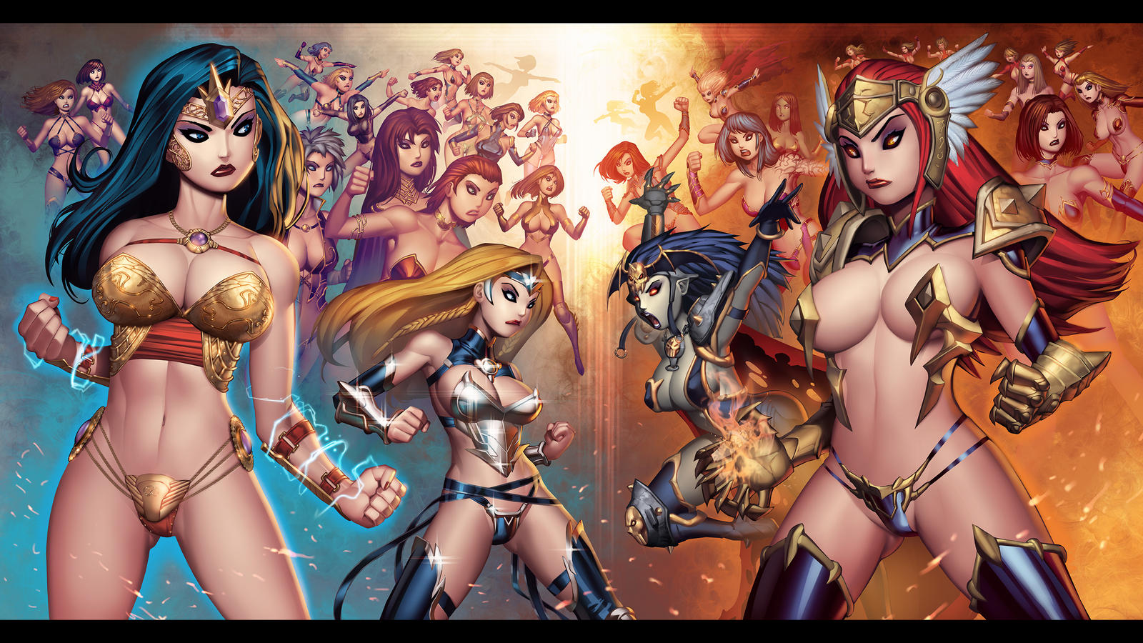 League of Maidens(VERSUS SHOT).COLOR by RyanKinnaird