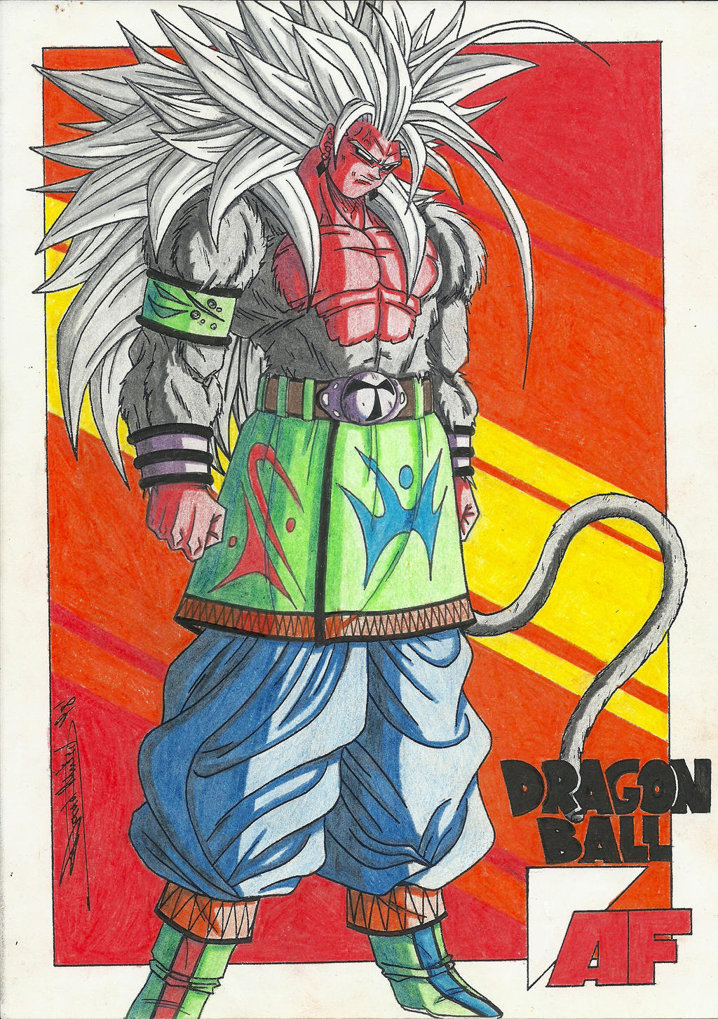 Tablos, the unknown Saiyan from Dragon Ball AF.