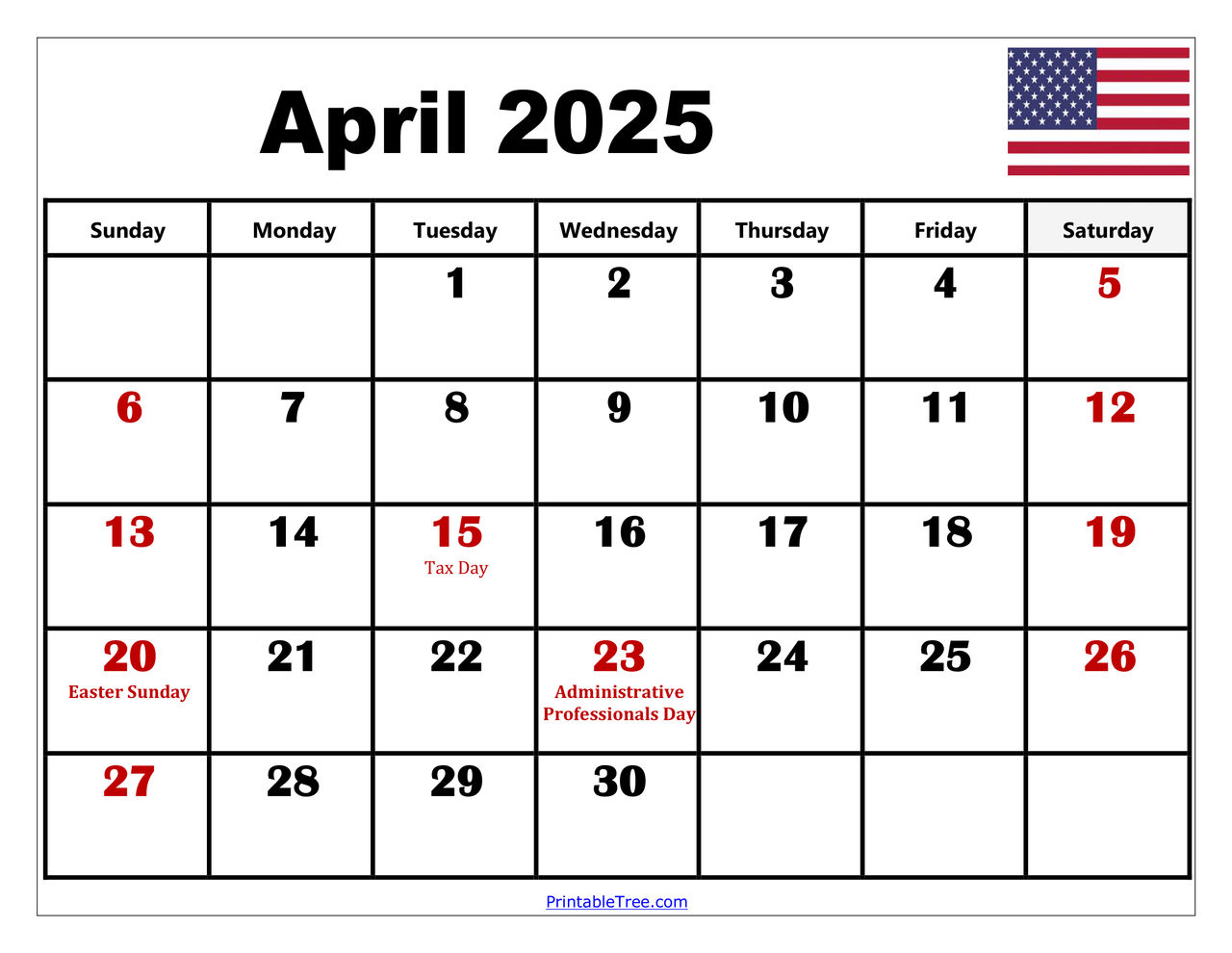 April 2025 Calendar with USA Holidays by printabletree on DeviantArt april-2025-calendar-with-usa-holidays-by-printabletree-on-deviantart