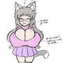 Ultra-exaggerated Miyari doodle