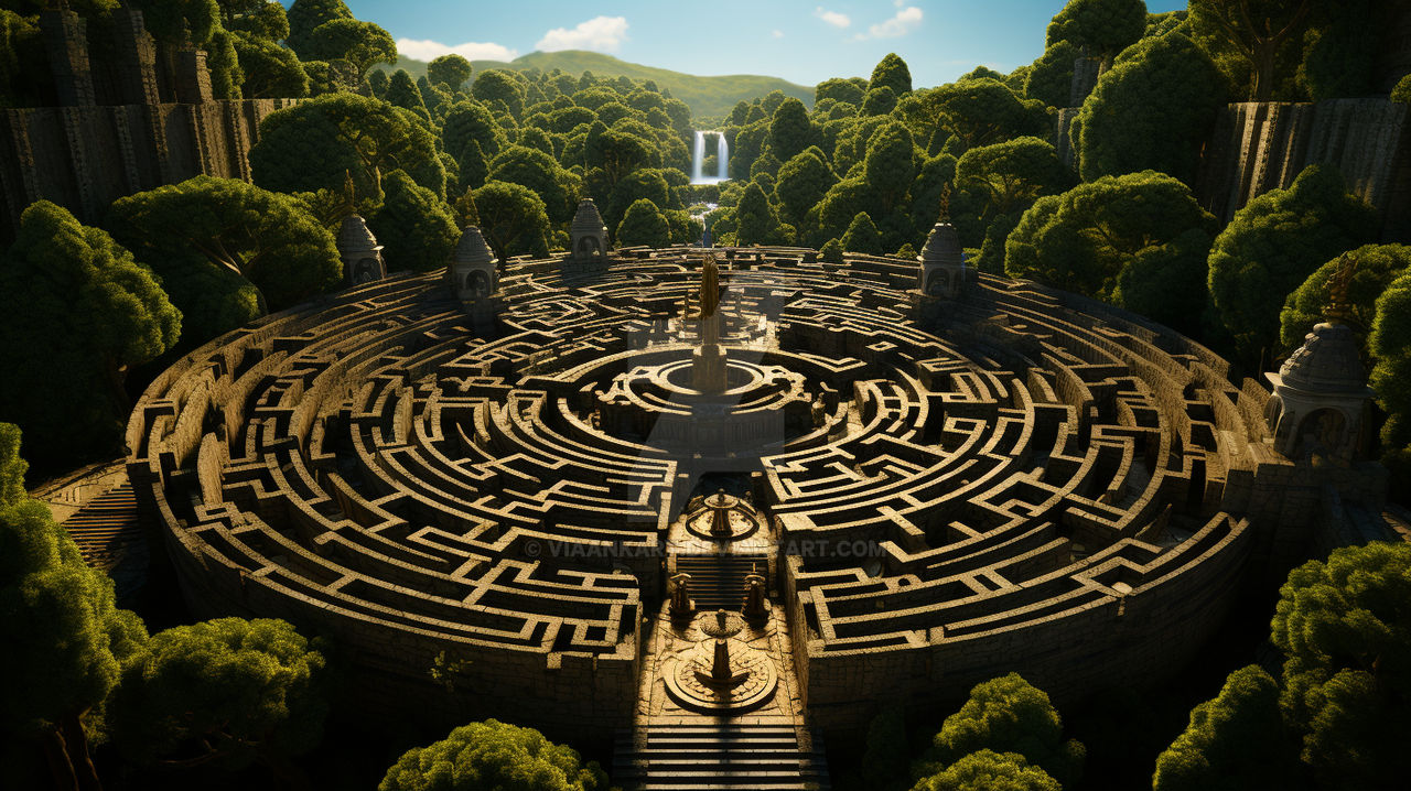 kittu one Seen from high above it is a huge maze w by viaankart on ...