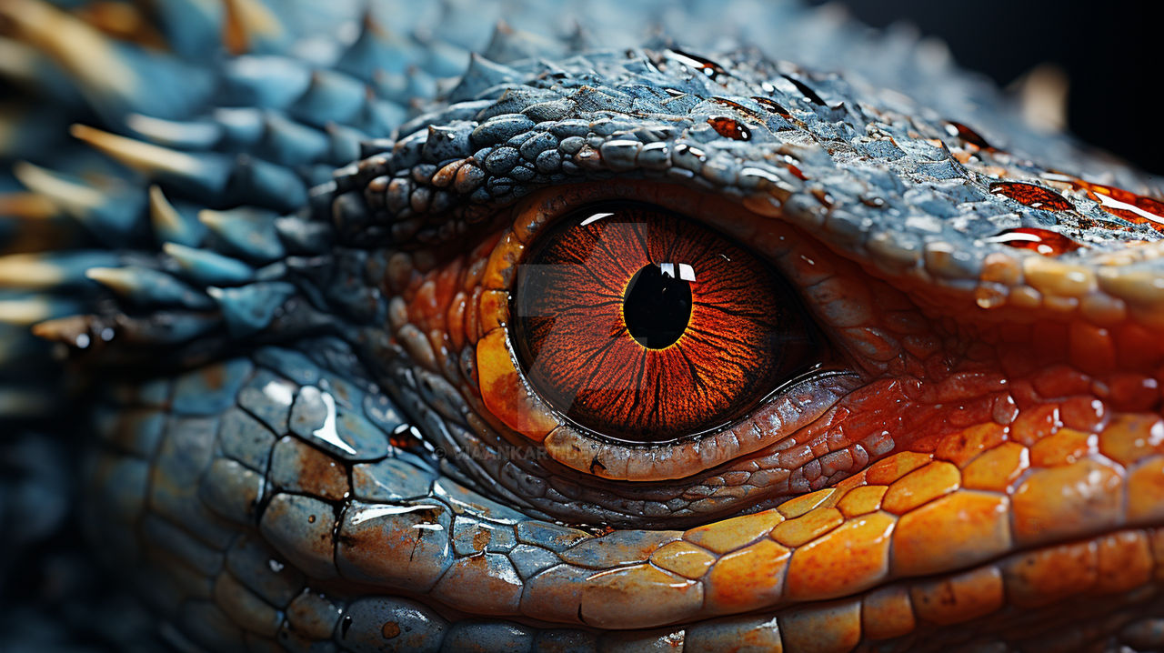 Kittu One Lizard Closeup Of An Eye Hyper Realistic by viaankart on DeviantArt