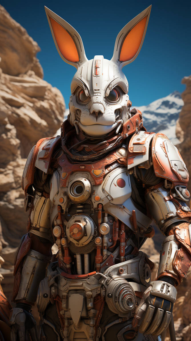 Kittuone A Sci-fi Anthropomorphic Easter Bunny-hum by viaankart on ...