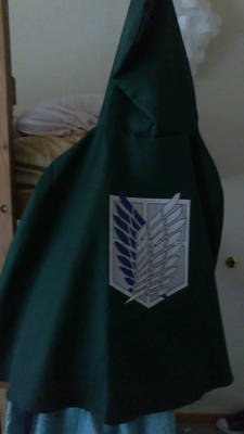 Attack on Titan Scout Regiment Cloak cosplay wip