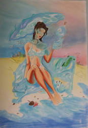 Fathom Fan art - beach chair